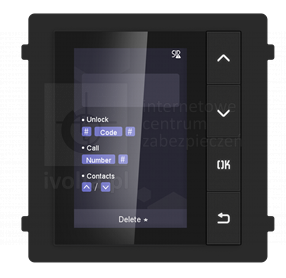 DS-KD-DIS Moduł wyświetlacza LCD 3,5", rozdz. 320*480, 4 przyciski, HIKVISION